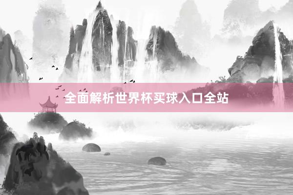 全面解析世界杯买球入口全站